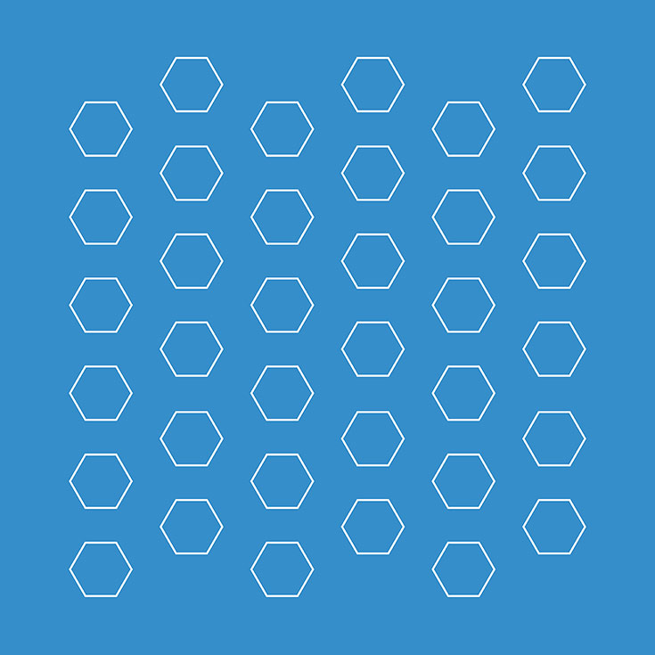 (Hv) - Hexagonallochung versetzt